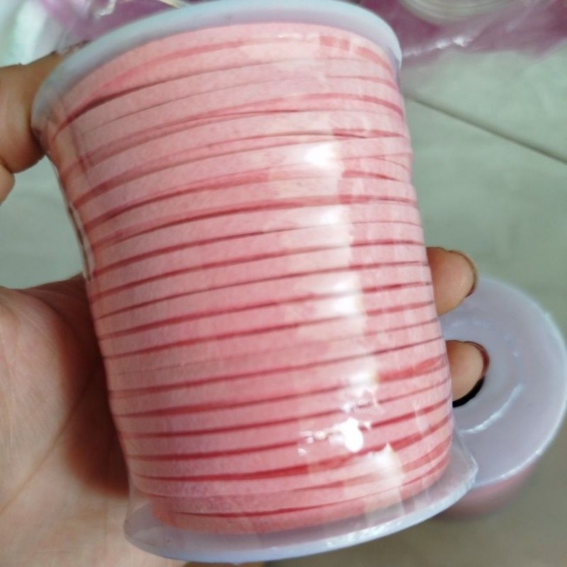 1 cuộn dây da lộn 2mm , dây da nhung, dây nhung làm vòng, dây đan vòng tay, vòng cổ