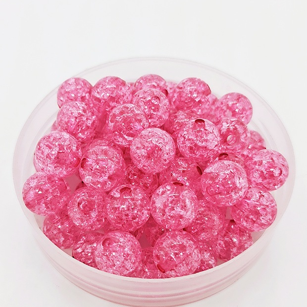 10-50gam hạt nhựa kiểu nứt 8mm, 10mm có lỗ xỏ làm vòng tay, vòng cổ , túi xách, làm handmade