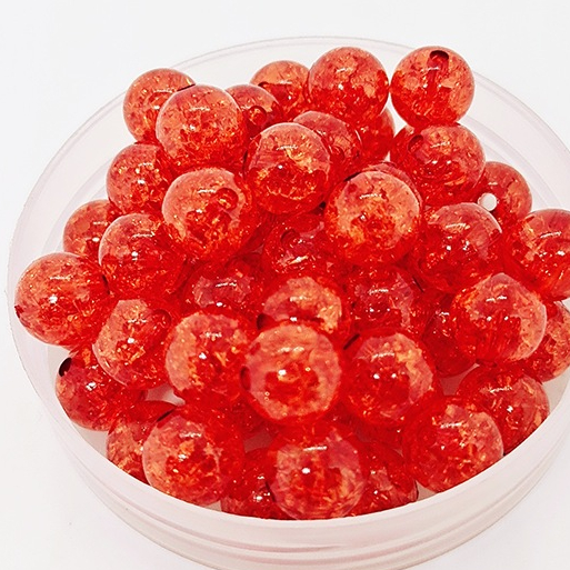 10-50gam hạt nhựa kiểu nứt 8mm, 10mm có lỗ xỏ làm vòng tay, vòng cổ , túi xách, làm handmade