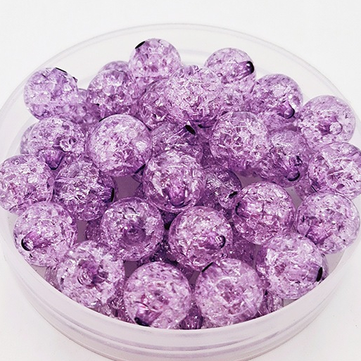 10-50gam hạt nhựa kiểu nứt 8mm, 10mm có lỗ xỏ làm vòng tay, vòng cổ , túi xách, làm handmade