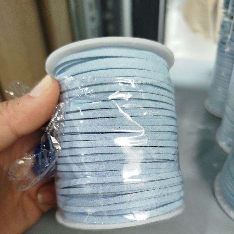 1 cuộn dây da lộn 2mm , dây da nhung, dây nhung làm vòng, dây đan vòng tay, vòng cổ