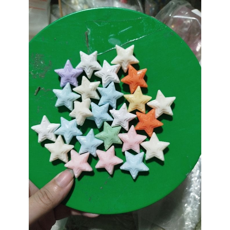 50gam(cỡ 20cái) charm có lỗ xỏ sao nhiều tầng