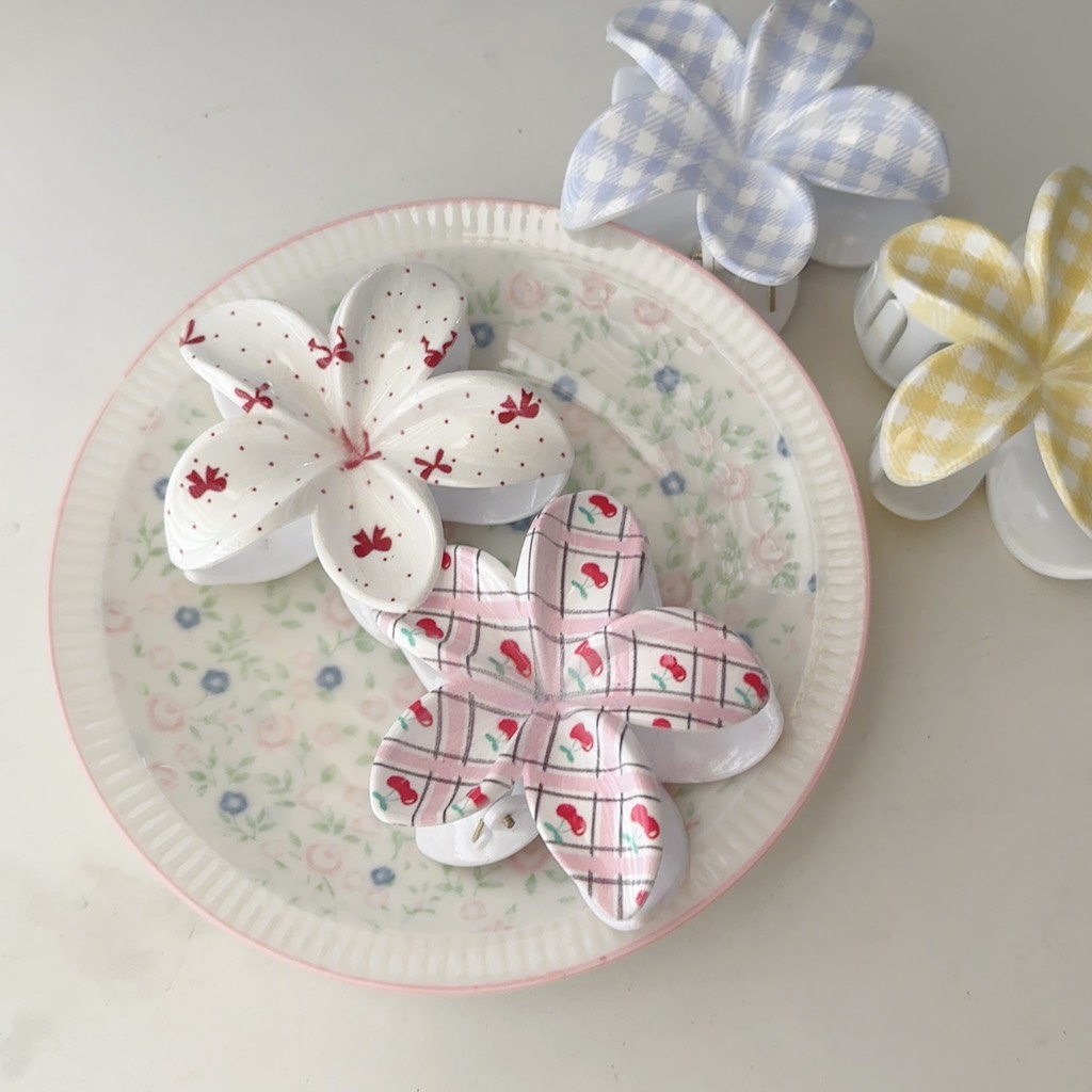 Kẹp hoa sứ hoạ tiết