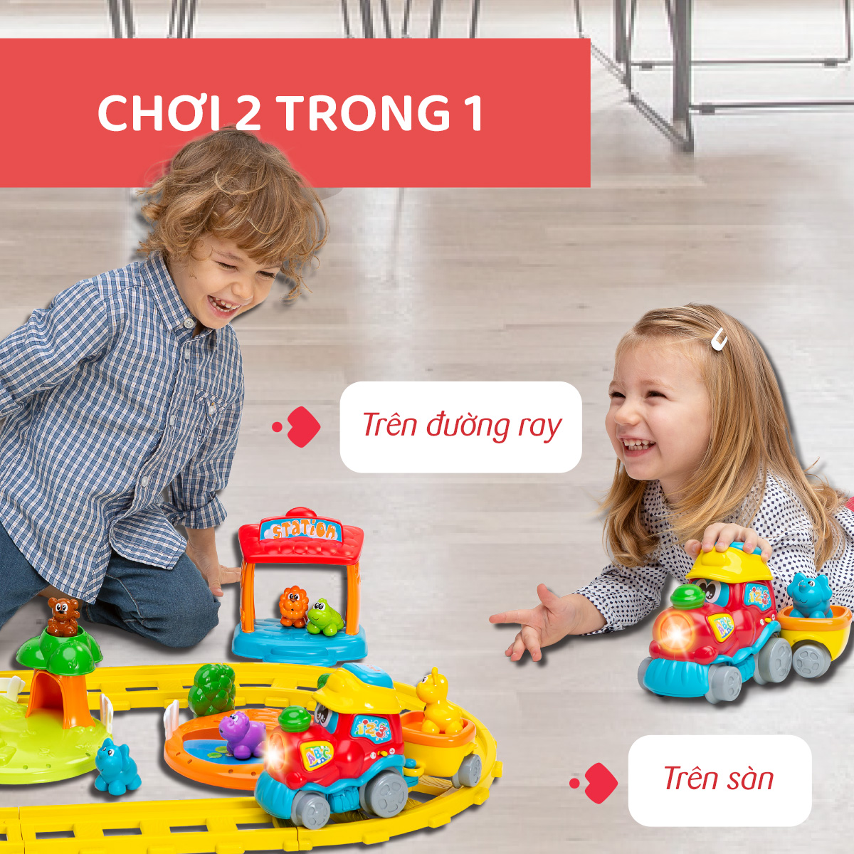 Tàu hỏa song ngữ ABC Chicco