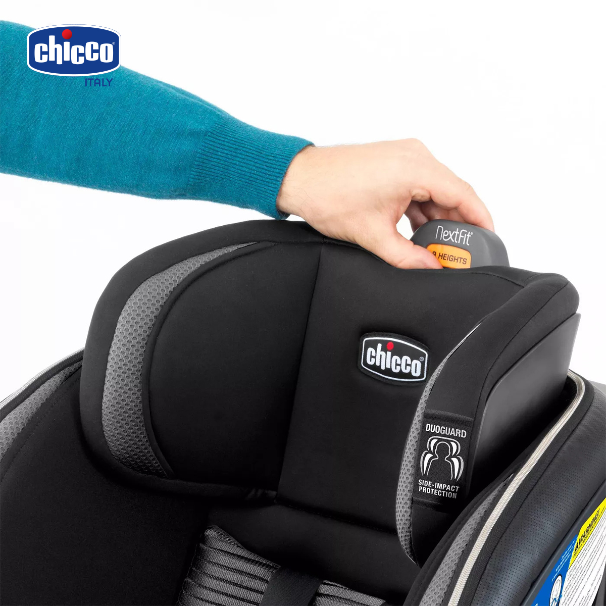 Ghế ô tô Chicco NextFit Max Zip Air ISOFIX - Màu Đen ghi