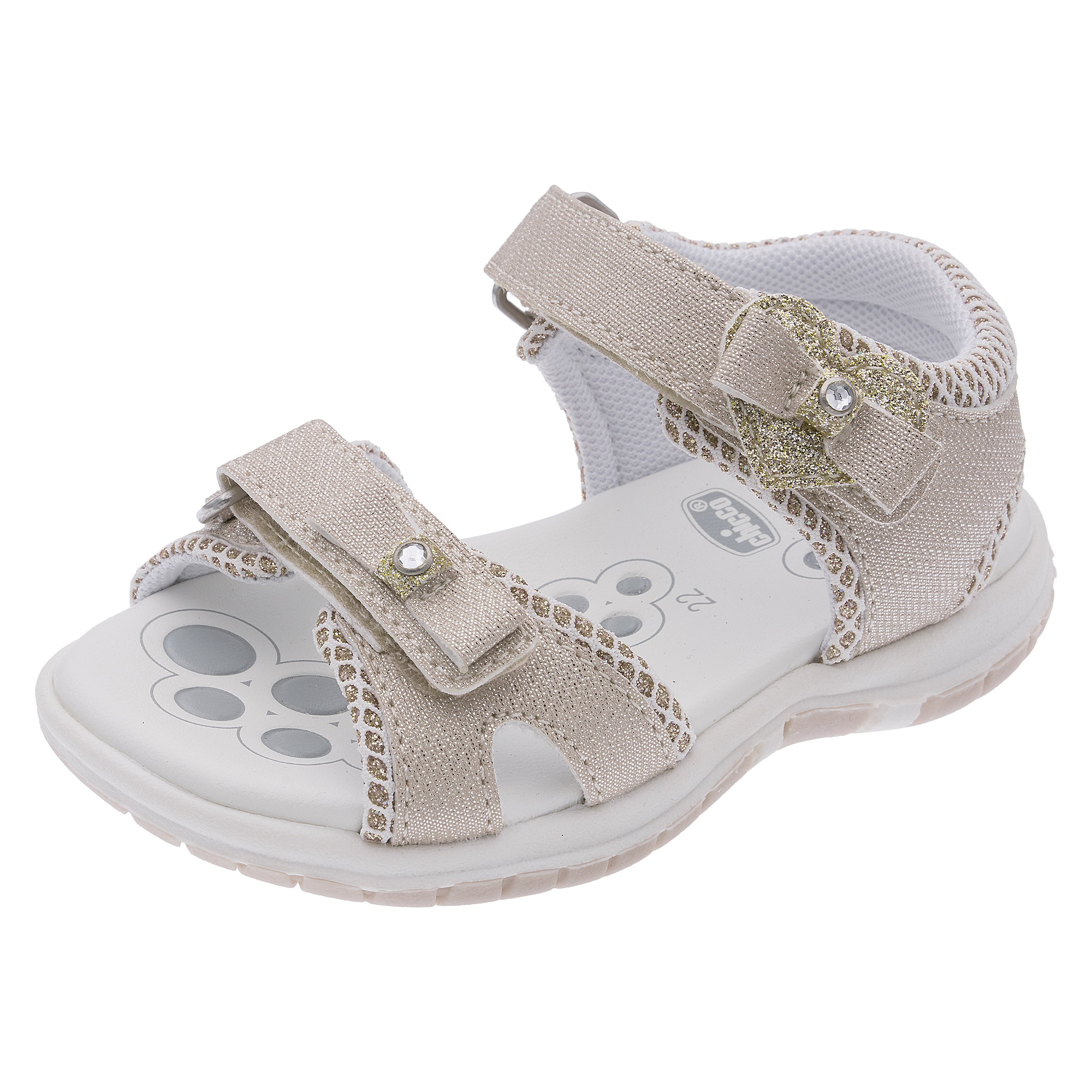 Sandal tập đi trẻ em Chicco Francia màu be