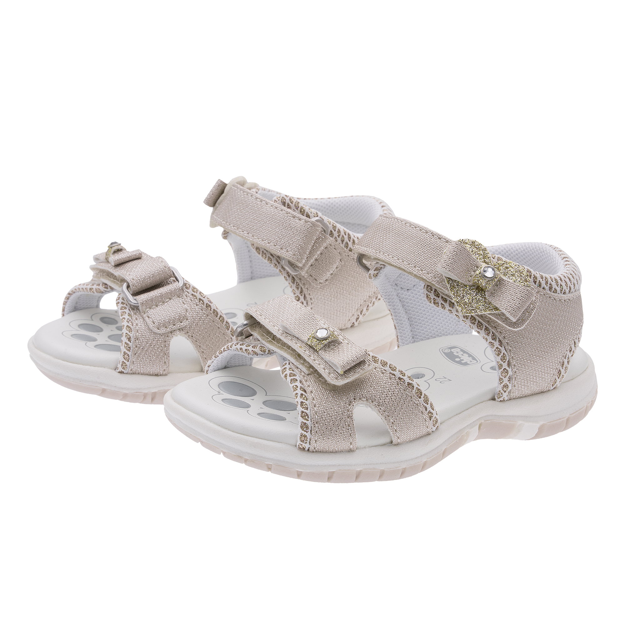 Sandal tập đi trẻ em Chicco Francia màu be