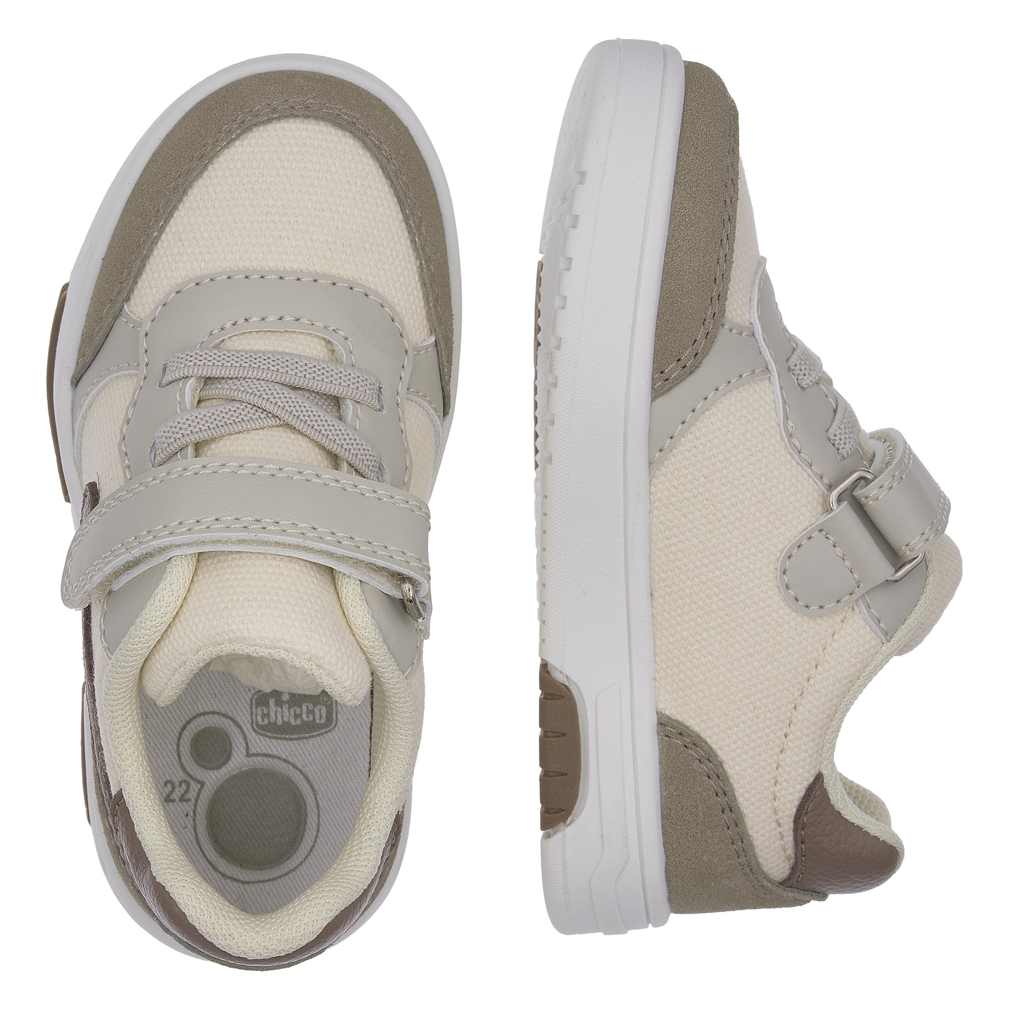 Giày tập đi trẻ em Chicco Cassel màu nâu be