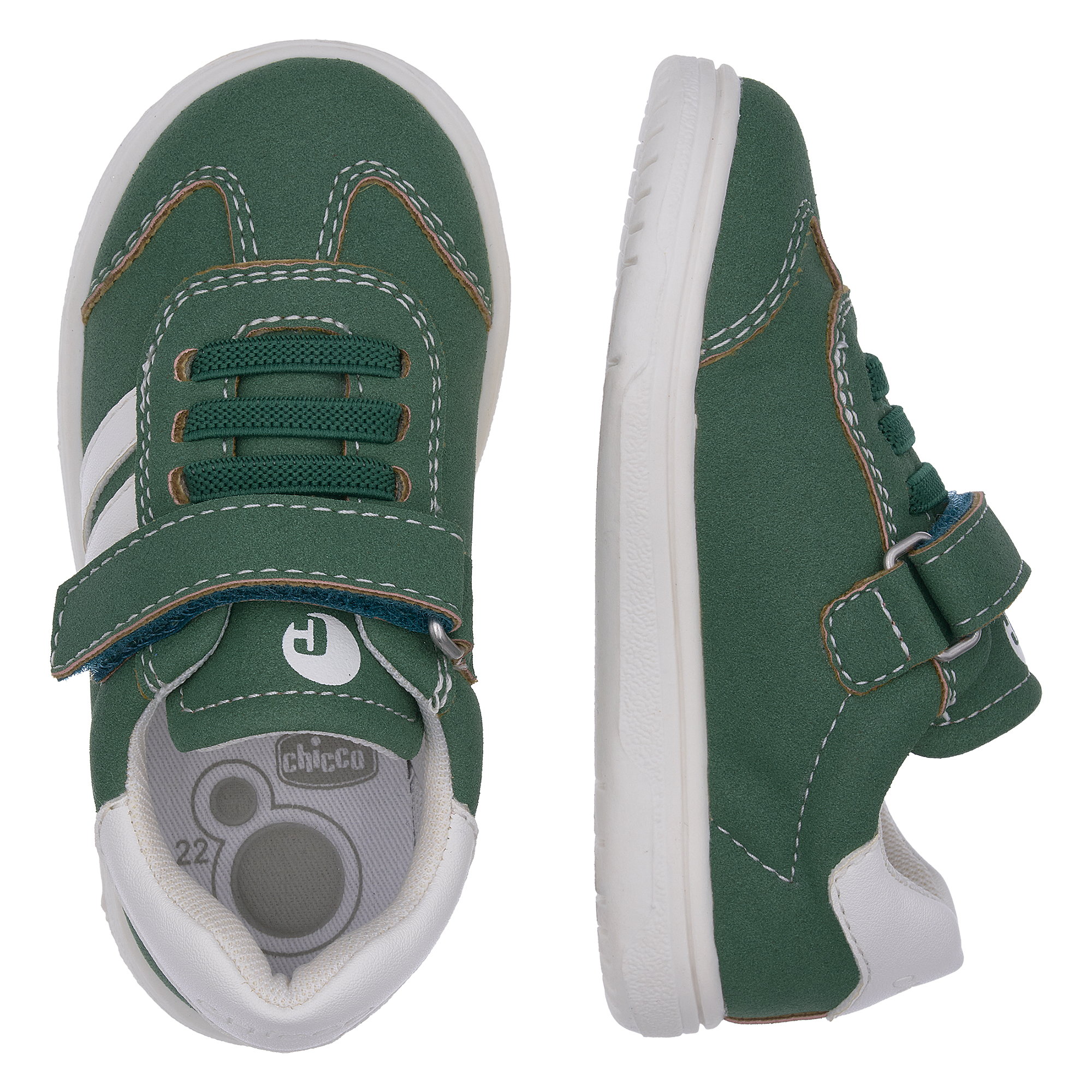 Giày tập đi trẻ em Chicco Copper màu xanh lá