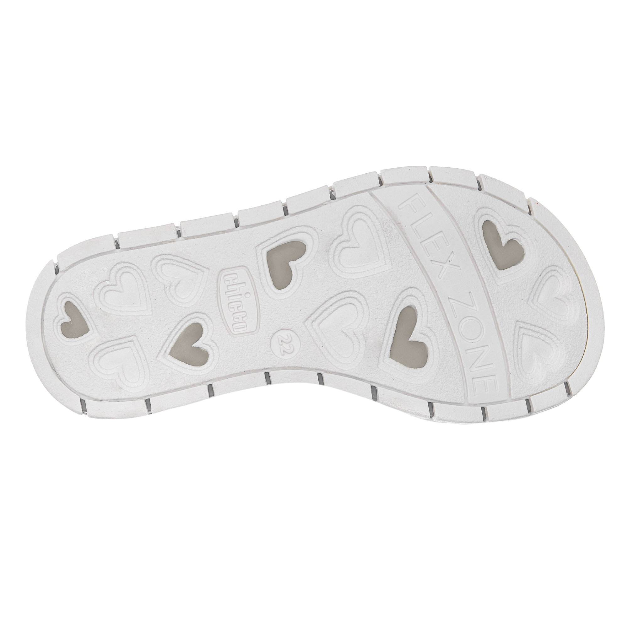 Sandal tập đi trẻ em Chicco Cristal bướm trắng