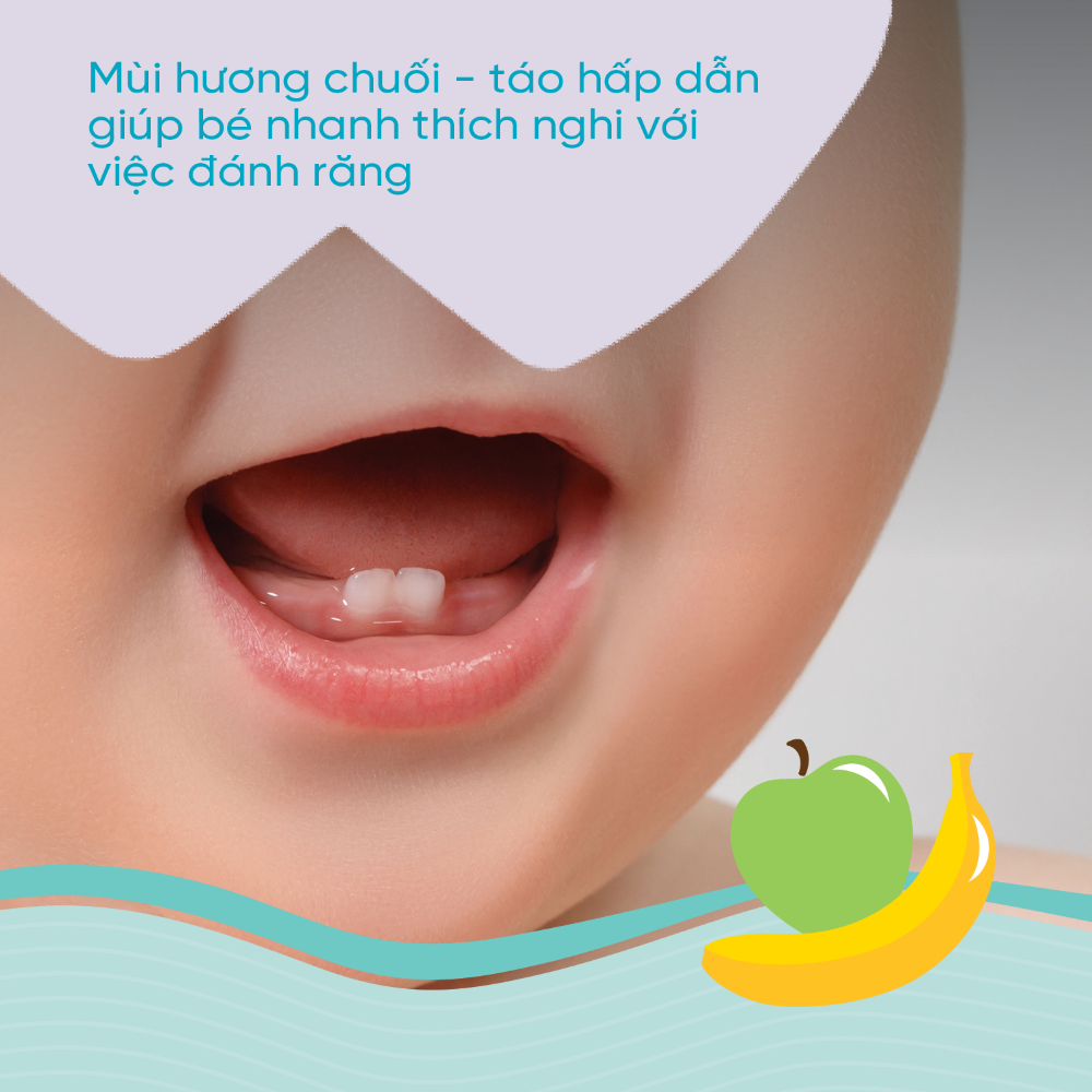 Kem đánh răng hương Chuối - Táo Chicco 6M+ (Mới)