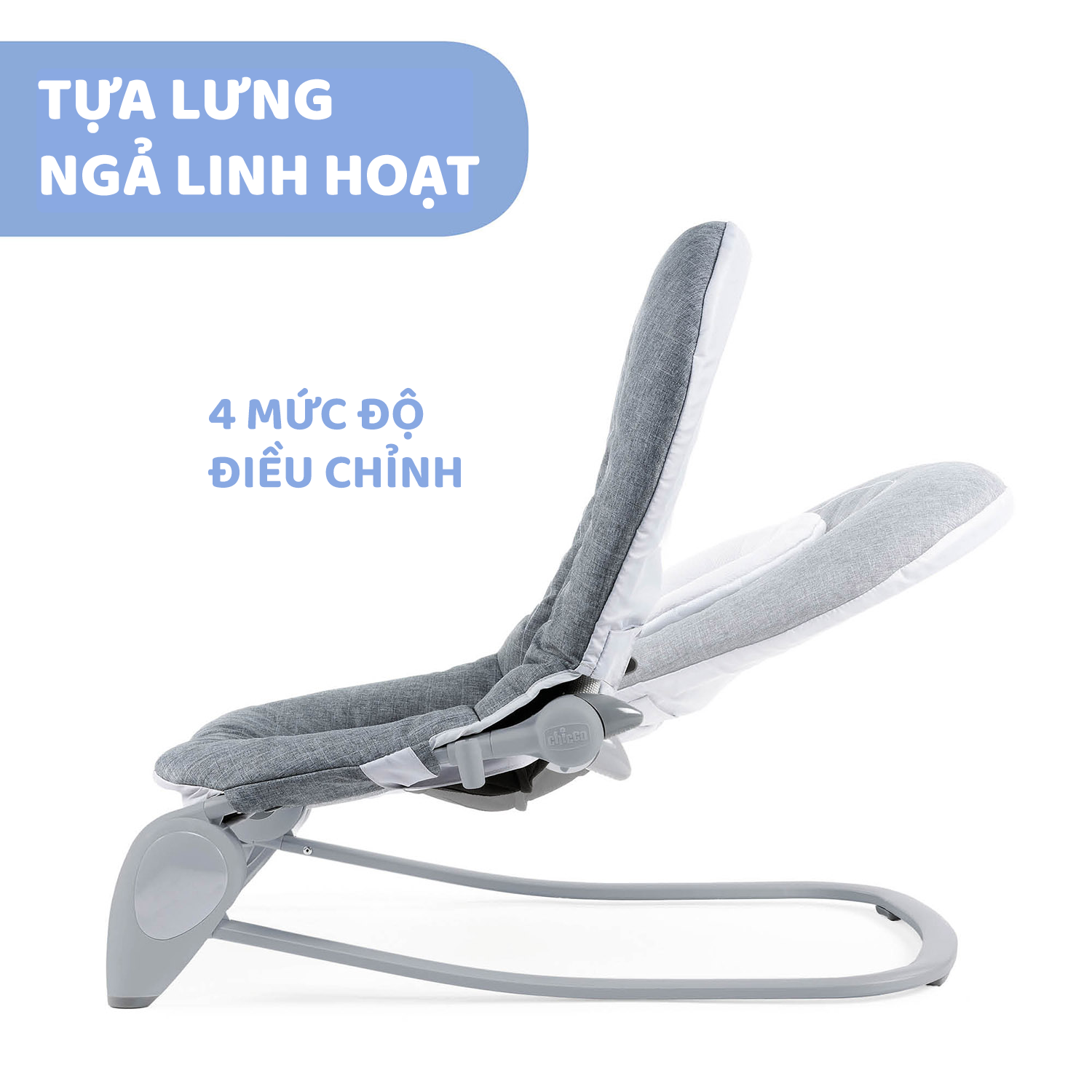 Ghế rung Chicco Hoopla - Màu ghi