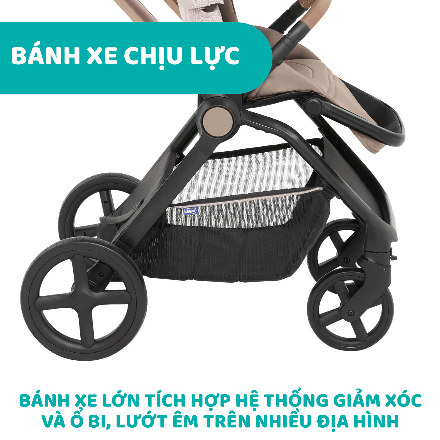 Xe đẩy thời trang Chicco Premium Mysa màu Amber Glow