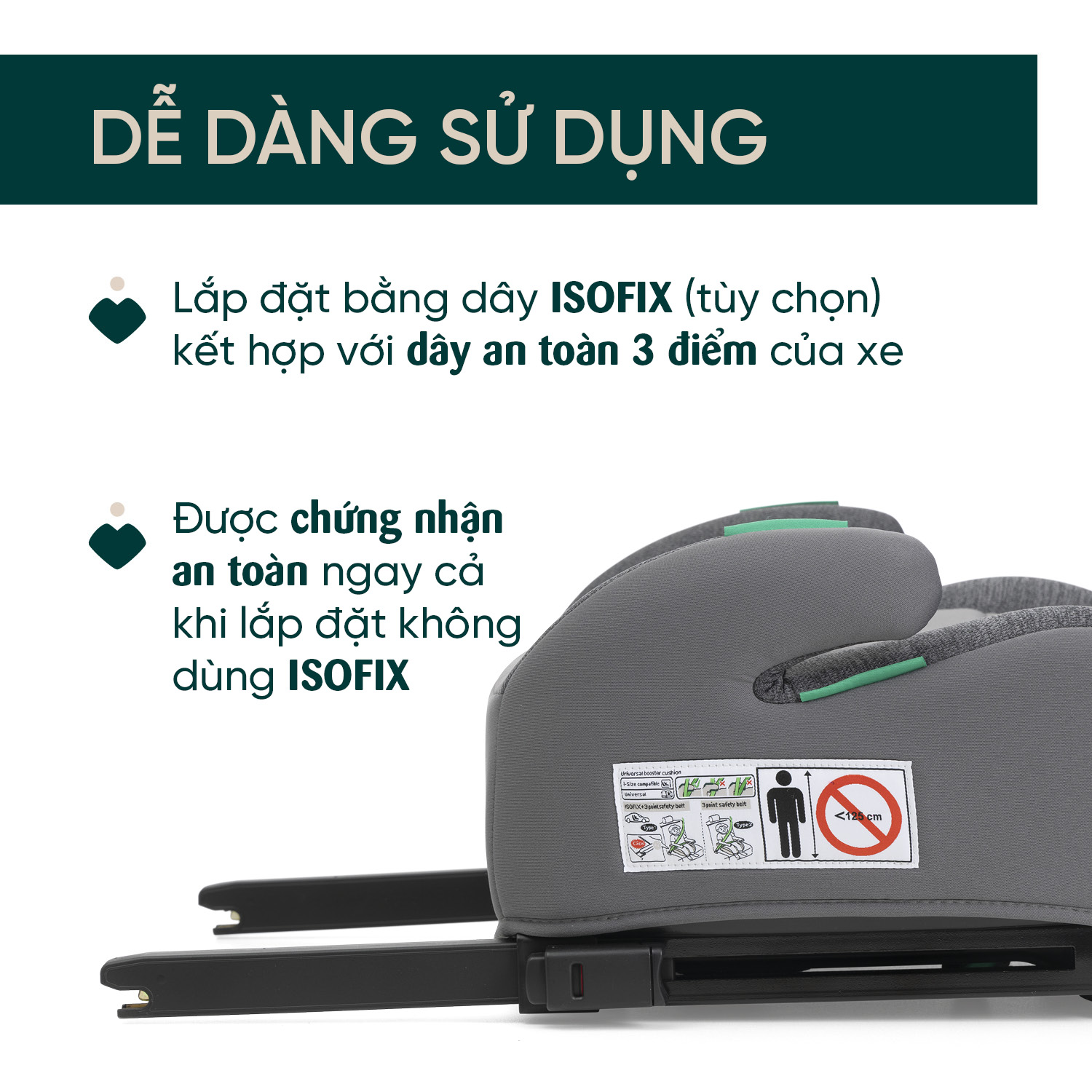 Ghế ô tô Chicco Quasar Fix ISOFIX - Màu ghi