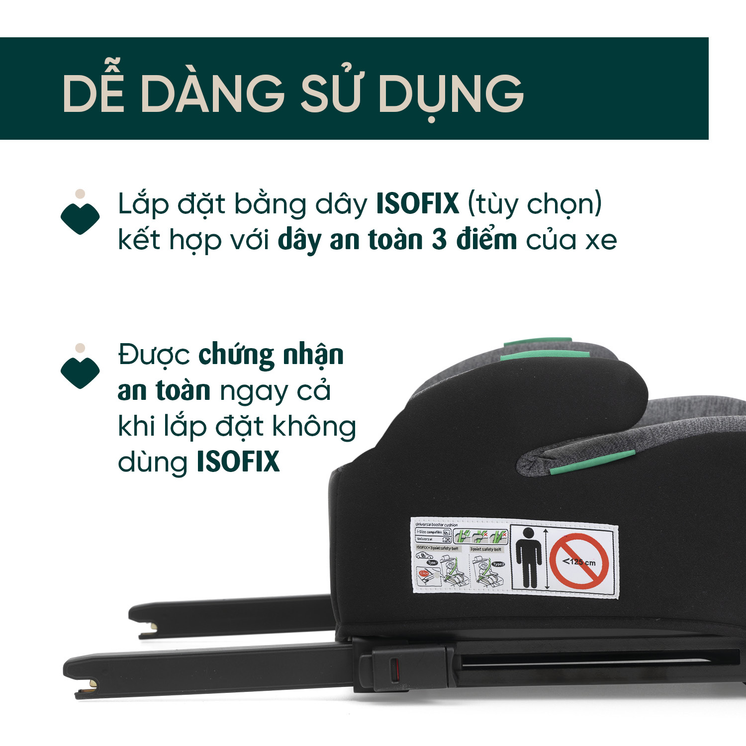 Ghế ô tô Chicco Quasar Fix ISOFIX - Màu đen