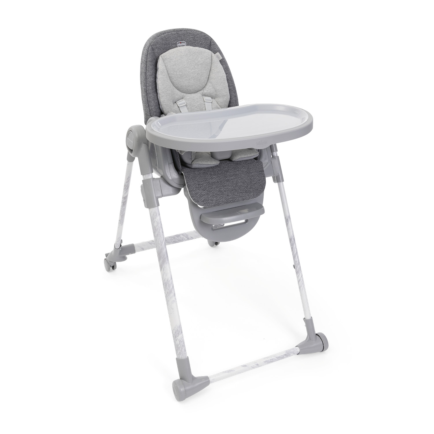 Ghế ăn đa năng 3 trong 1 Chicco Polly Armonia - Màu ghi đá