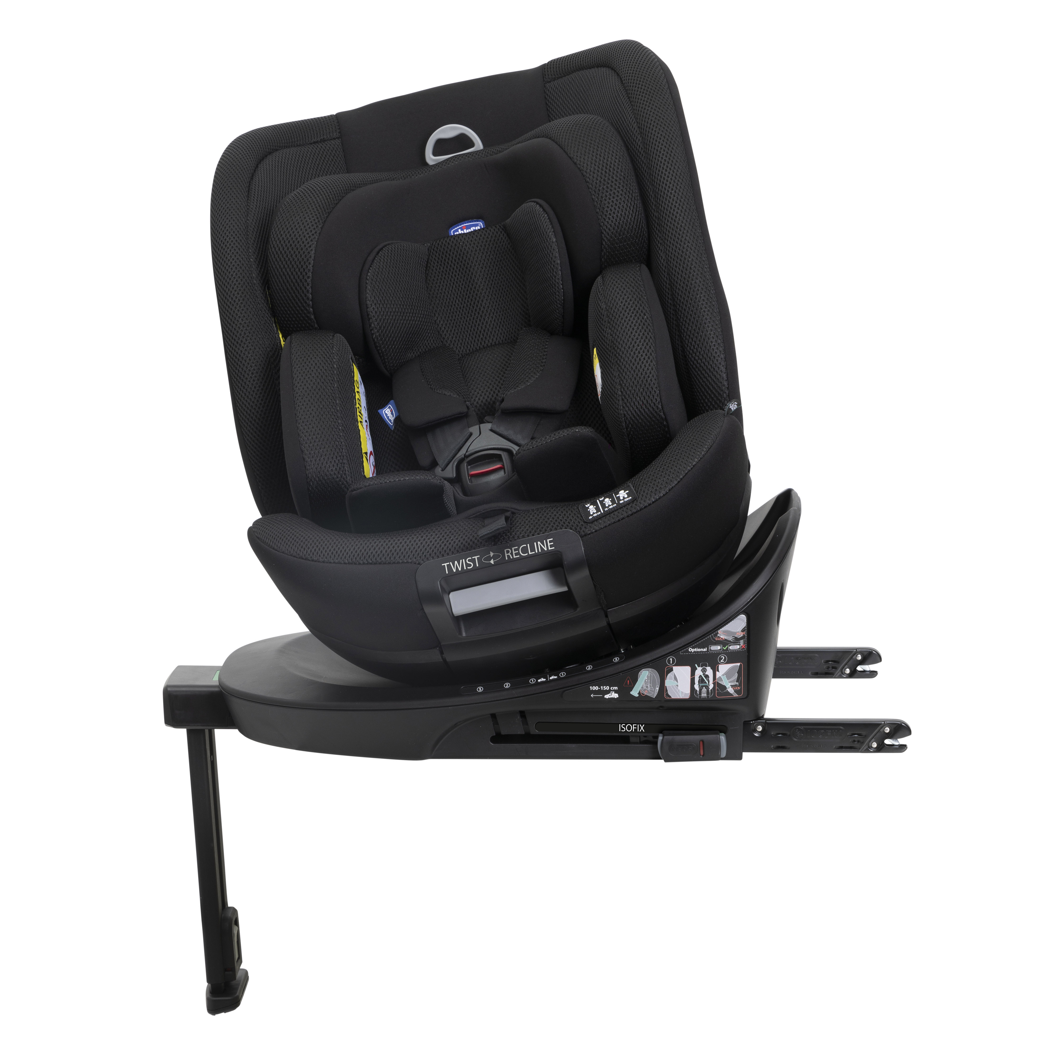 Ghế ô tô Chicco EverOne xoay 360˚ ISOFIX - Màu đen
