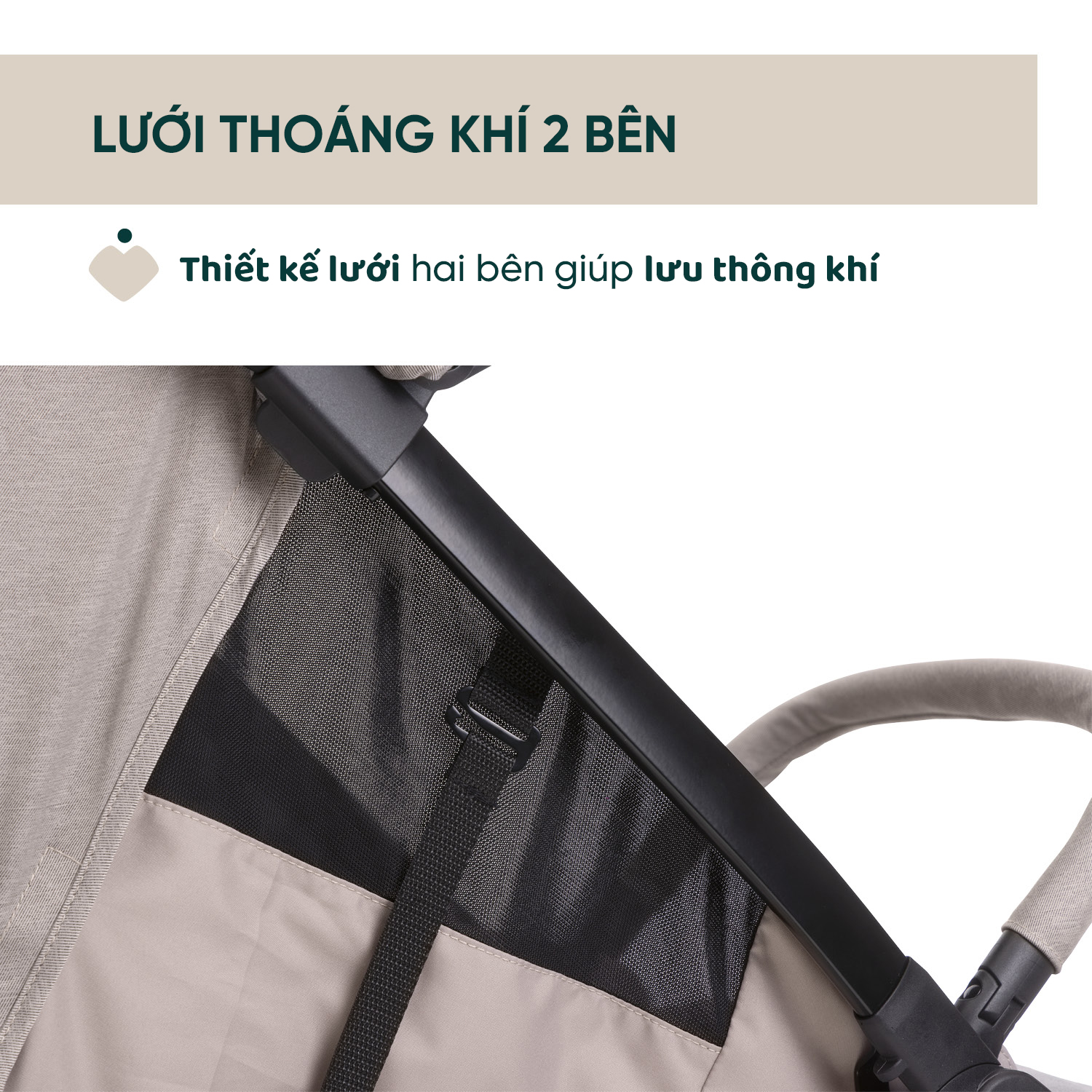 Xe đẩy du lịch Chicco Aero We - Màu ghi yến mạch