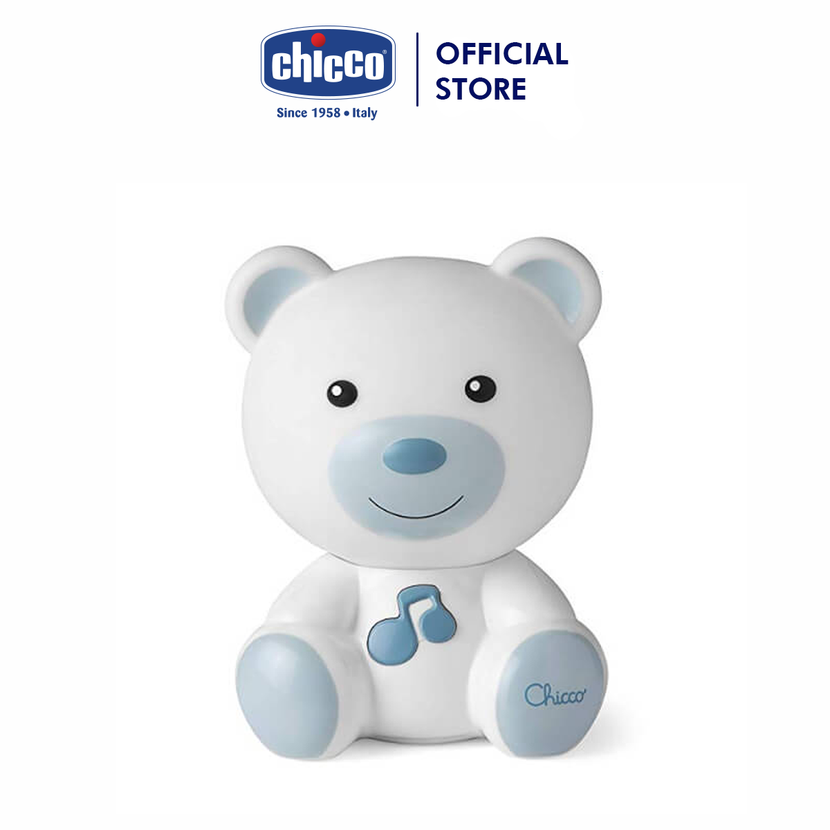 Đèn ngủ phát nhạc gấu Teddy màu xanh
