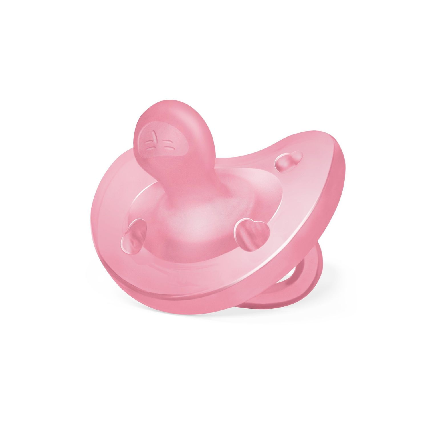 Ty ngậm Silicon Chicco Physio Soft Hồng 6-16M