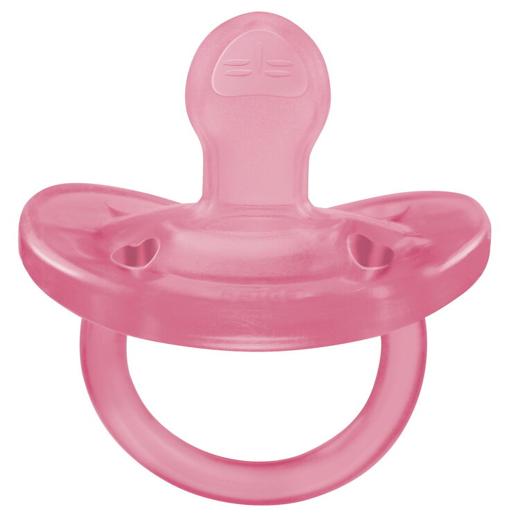 Ty ngậm Silicon Chicco Physio Soft Hồng 16-36M