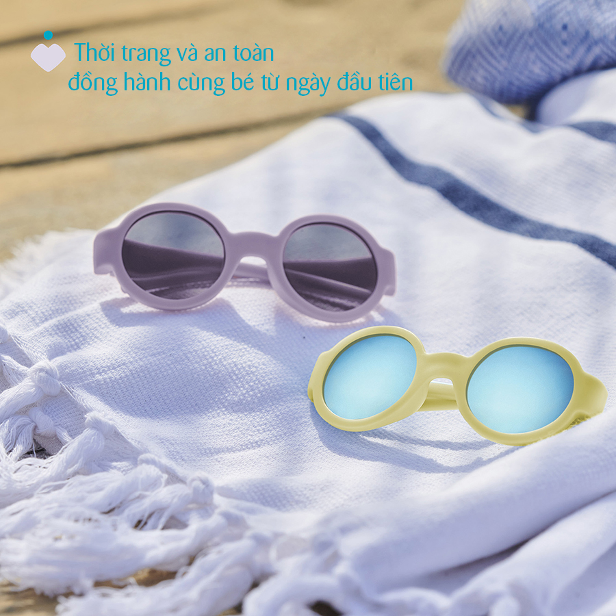 Kính mát chống tia UV tráng gương Chicco màu vàng 0M+