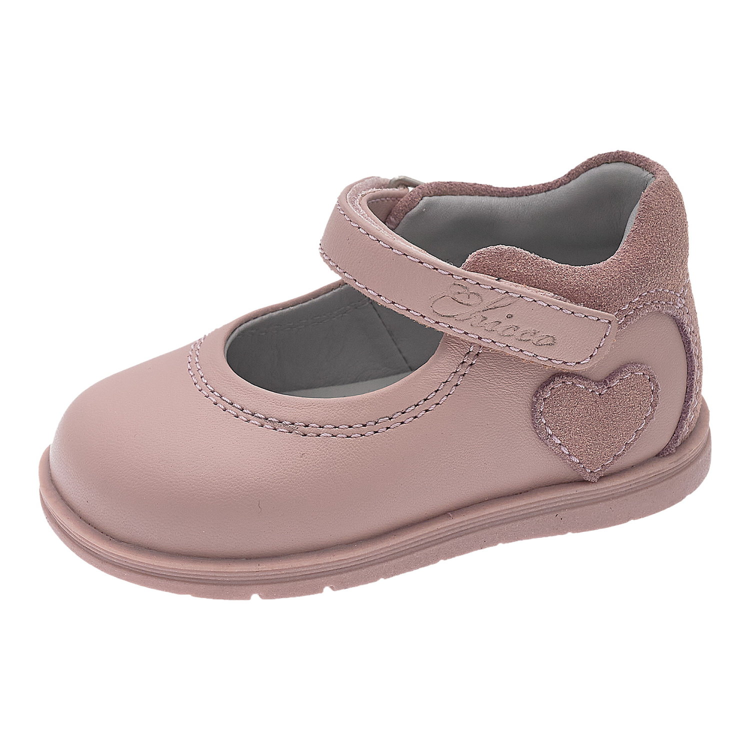 Giày tập đi trẻ em Chicco Ballerina màu hồng - 100% da