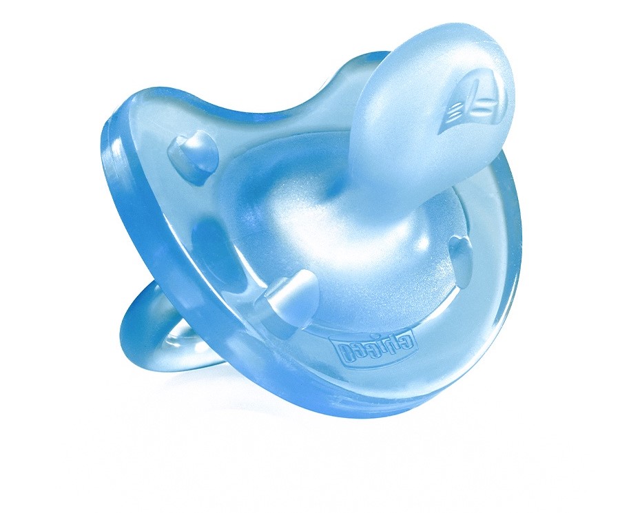 Ty ngậm Silicone Chicco Physio Soft Xanh ngọc 6M+