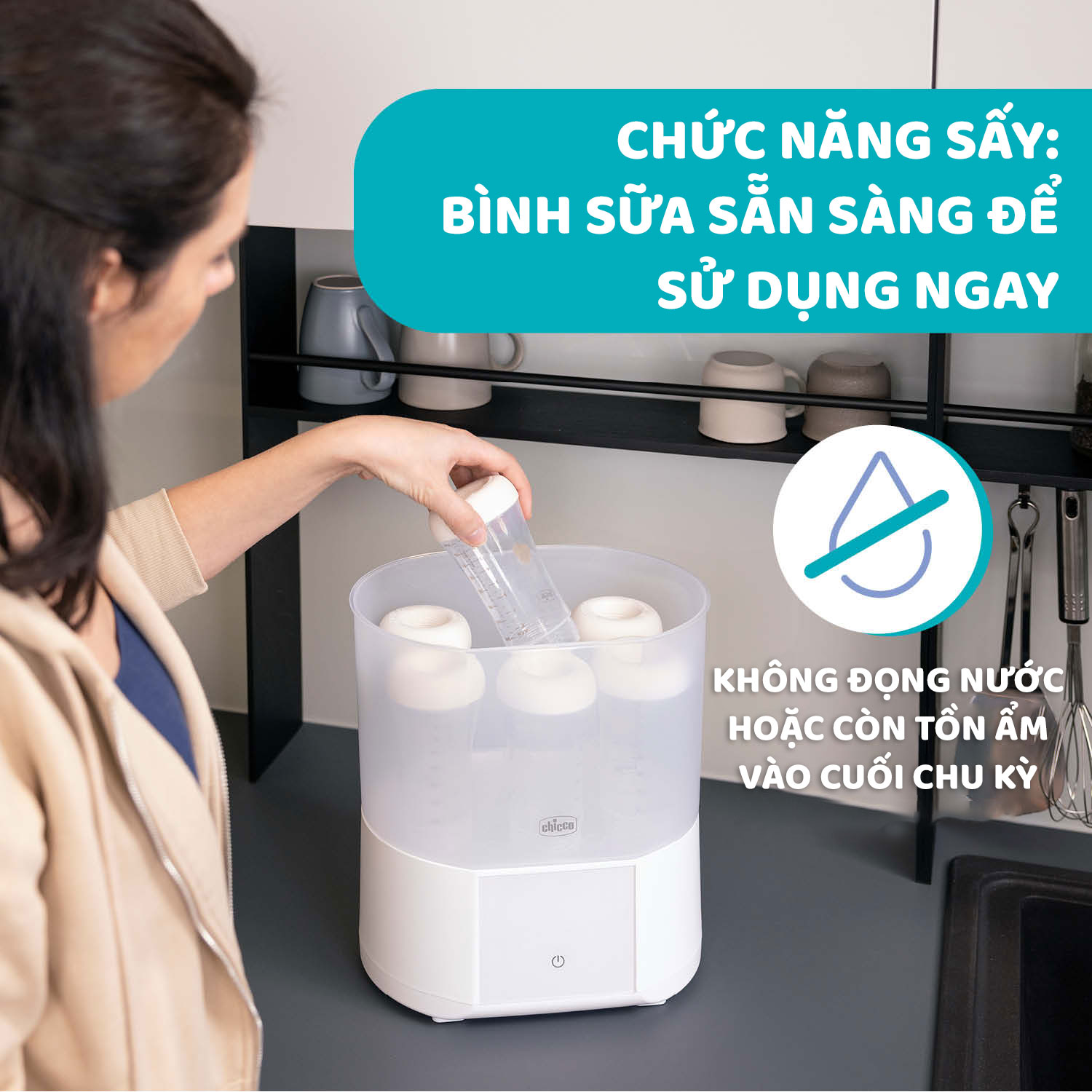 Máy tiệt trùng và sấy khô đa chức năng Chicco