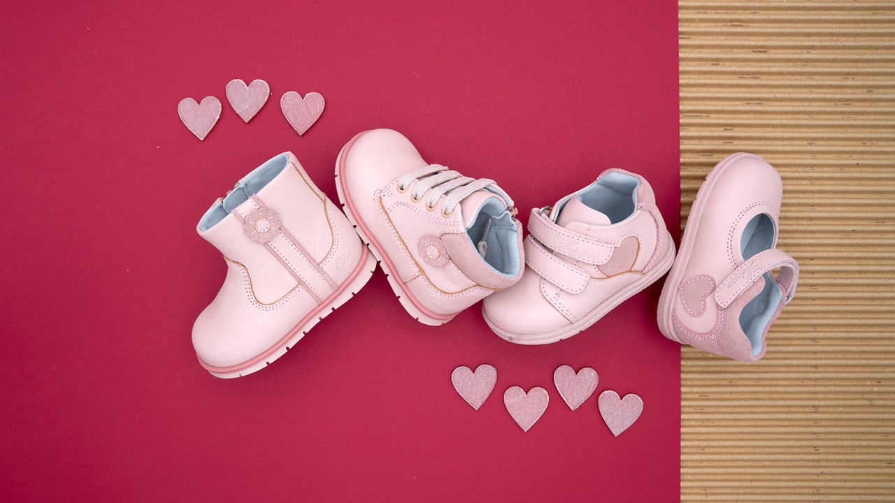 Giày tập đi trẻ em Chicco Ballerina màu hồng - 100% da