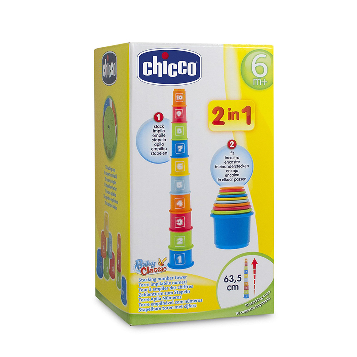 Bộ xếp hộp 2in1 tập đếm Chicco