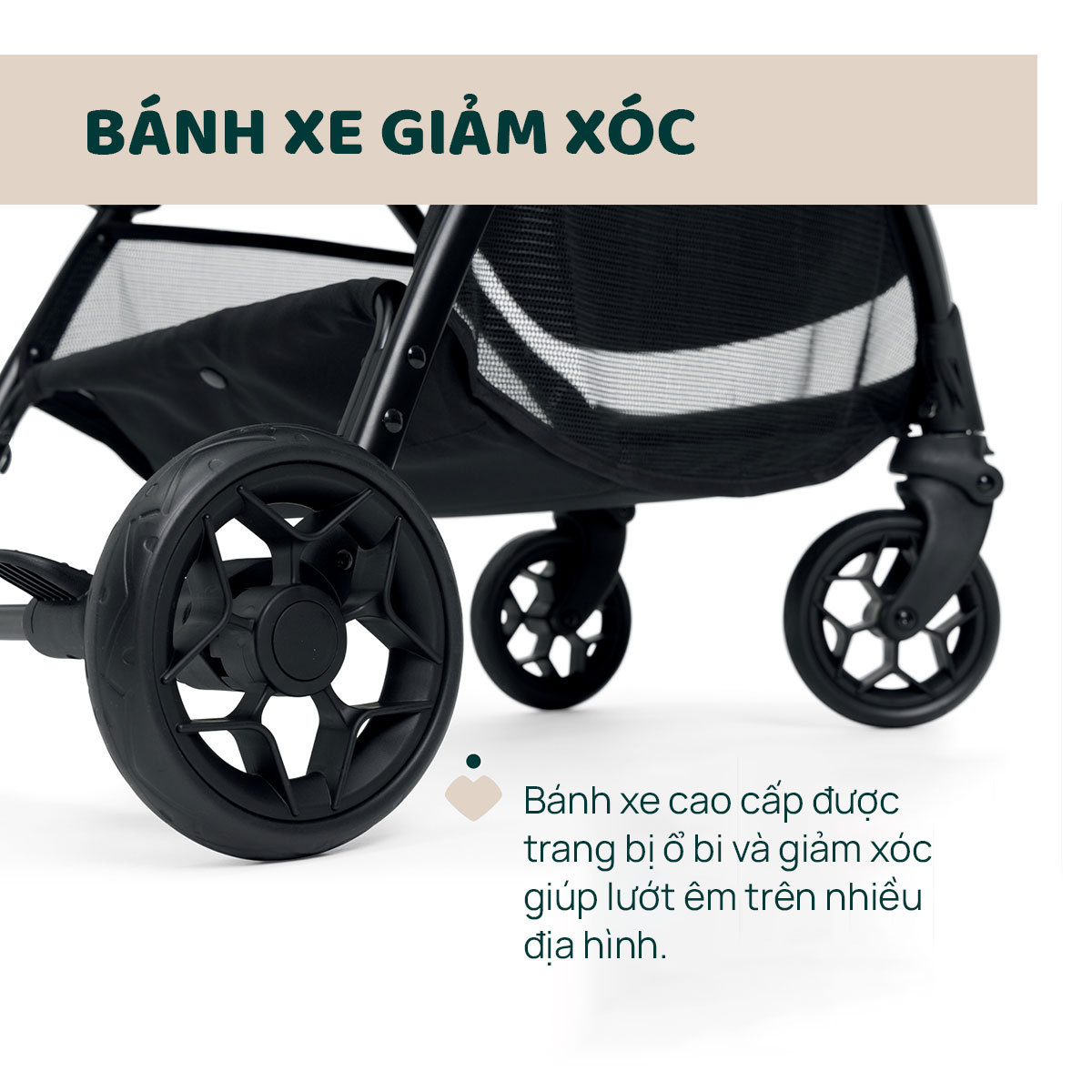 Xe đẩy gấp gọn Chicco Glee màu Uneven Black