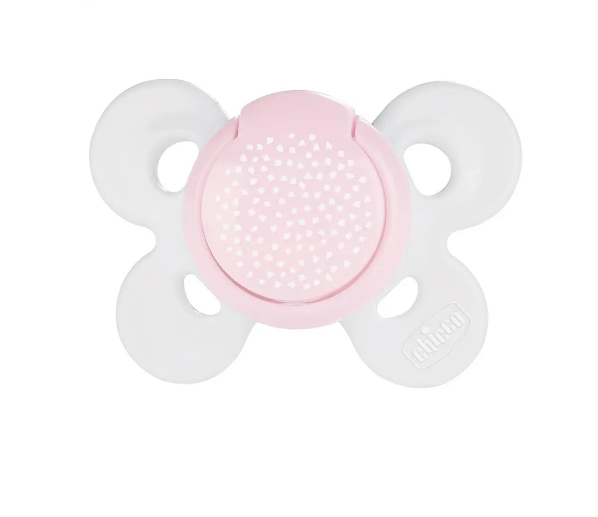 Ty ngậm silicone Chicco Physio Comfort màu hồng 2-6M