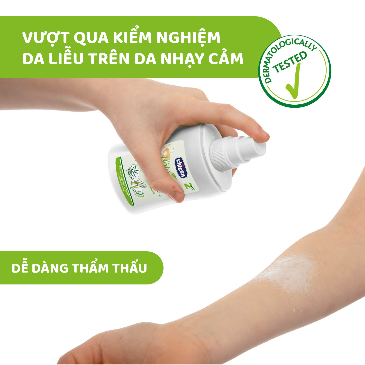 Xịt bảo vệ da chiết xuất tinh dầu bạch đàn chanh và sả chanh Chicco NaturalZ 100ml (thay sp Xịt đa năng xua muỗi)