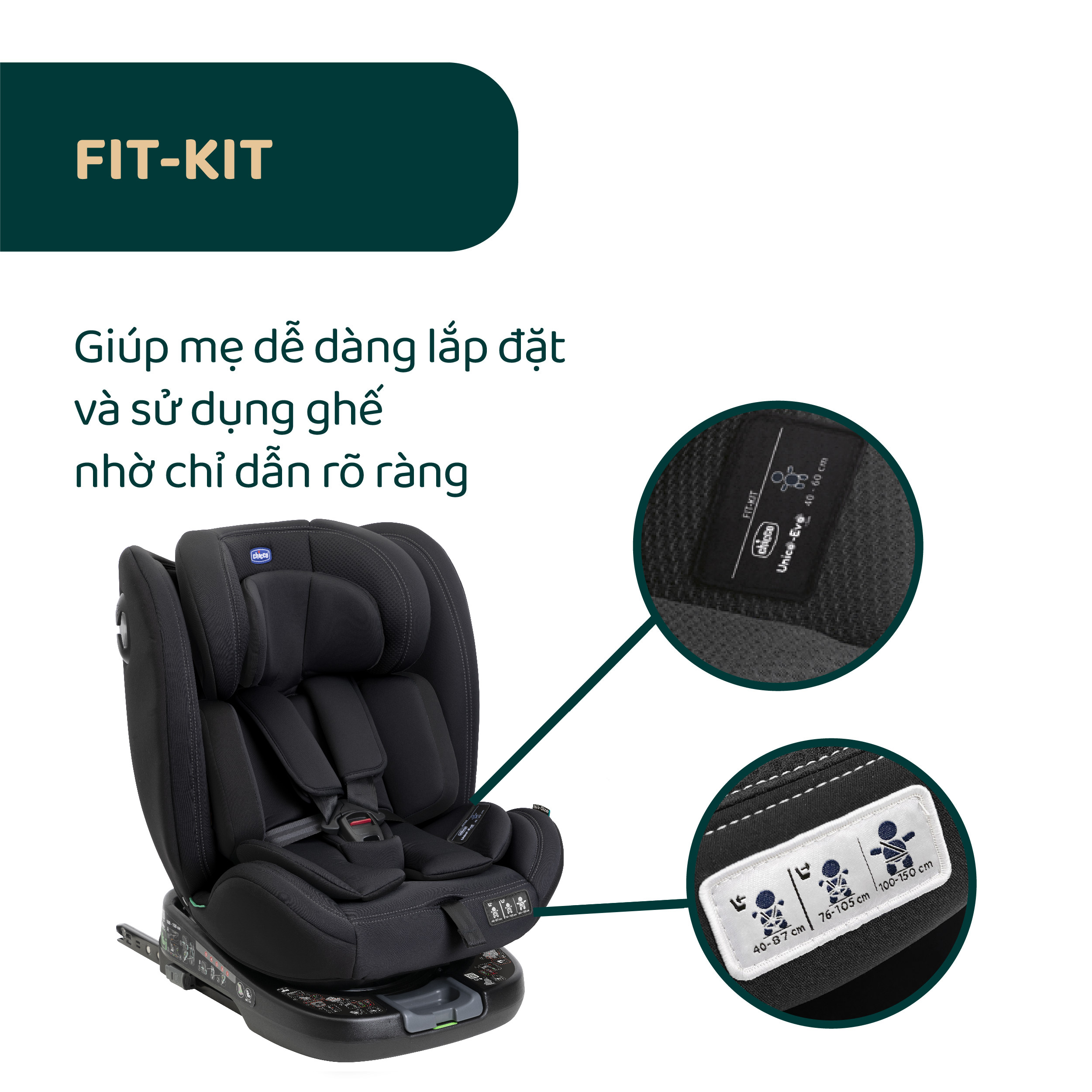 Ghế ô Chicco Nextfit Size Ghế ô Tô Chicco NextFit Sport ISOFIX Màu