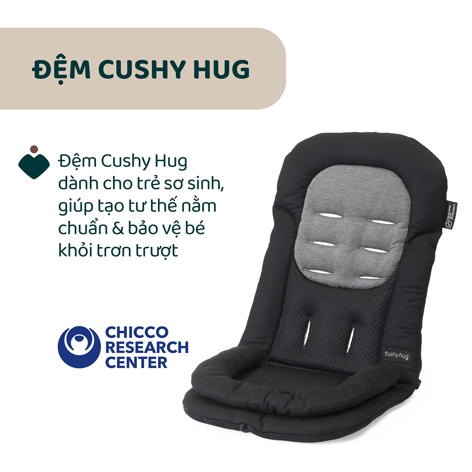 Xe đẩy gấp gọn tự động Chicco Goody Primo màu Bạc ánh kim