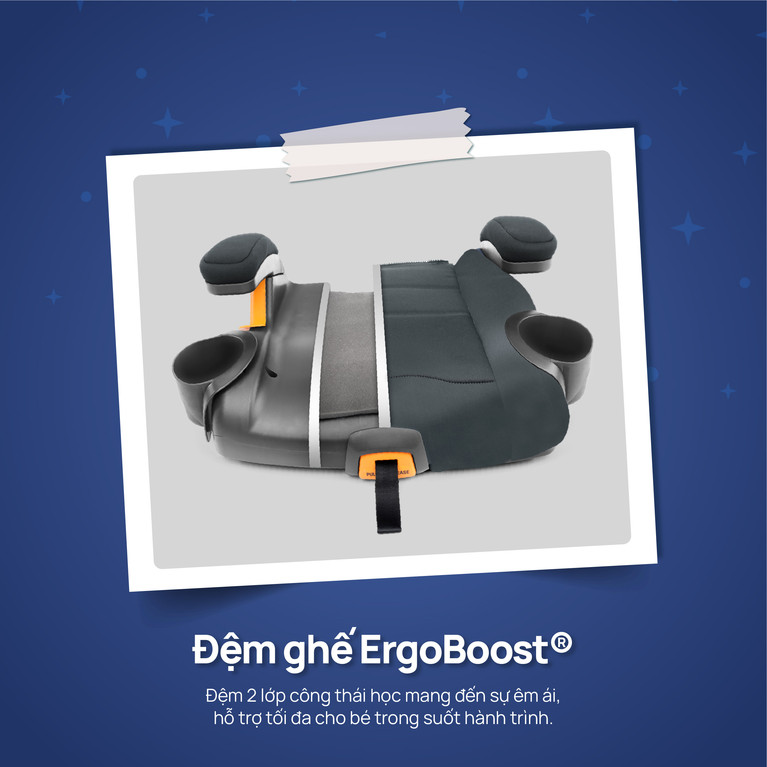 Ghế ô tô Chicco KidFit Plus 2 trong 1 ISOFIX ClearTex - Màu ghi đá