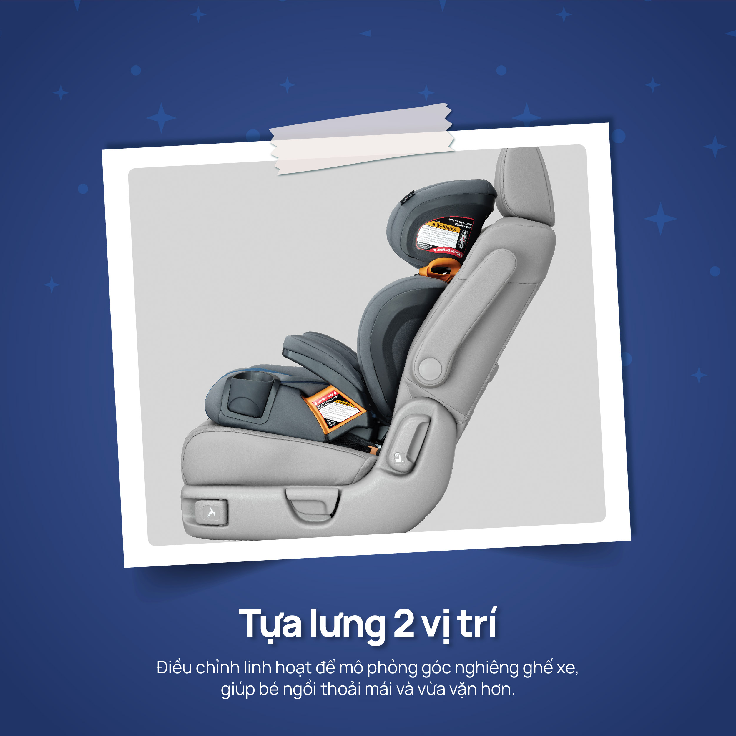 Ghế ô tô Chicco KidFit Plus 2 trong 1 ISOFIX ClearTex - Màu đen satin