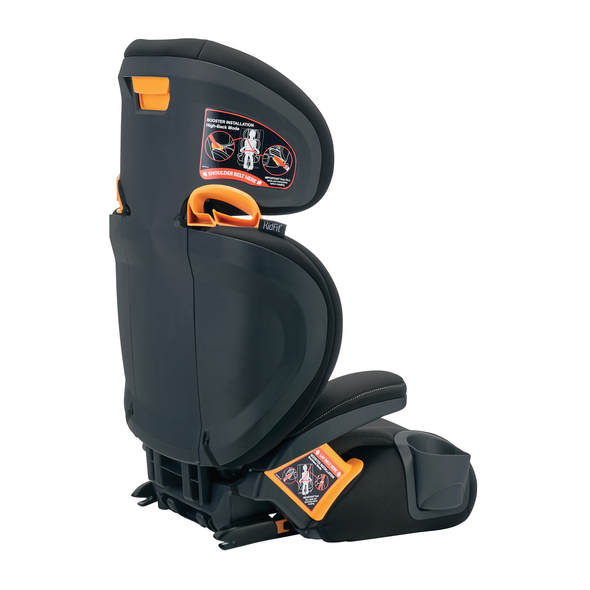 Ghế ô tô Chicco KidFit Plus 2 trong 1 ISOFIX ClearTex - Màu đen satin