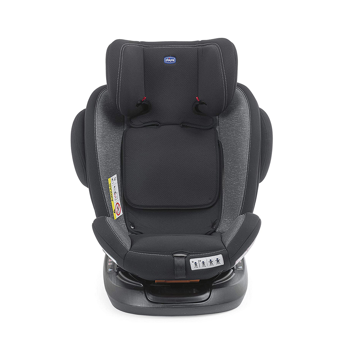 Ghế ngồi ô tô Chicco Unico Plus Isofix 0-12Y xoay 360˚ Đen Shadow