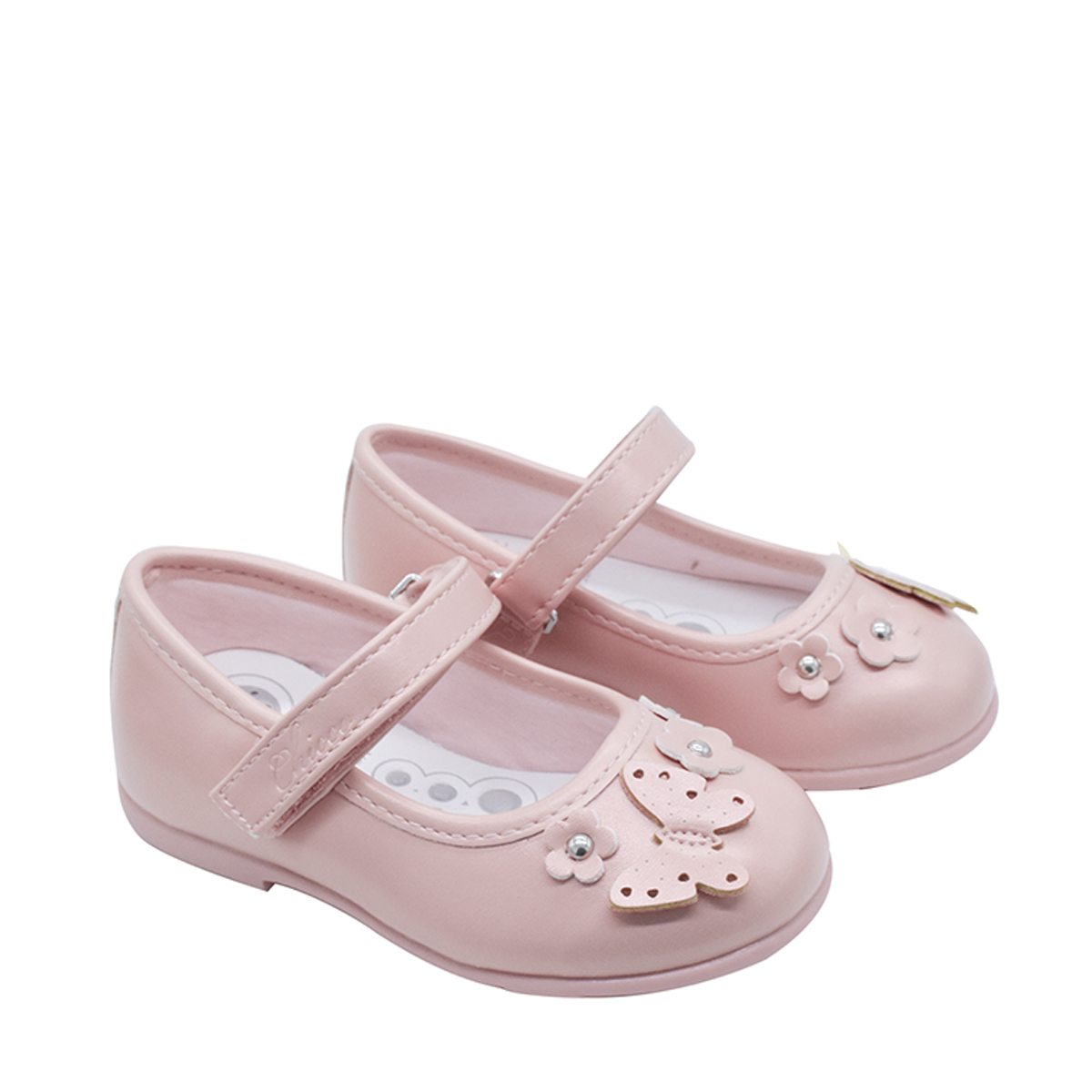 Giầy búp bê định hình vòm bàn chân bé Butterfly Chicco - Hồng Pinky