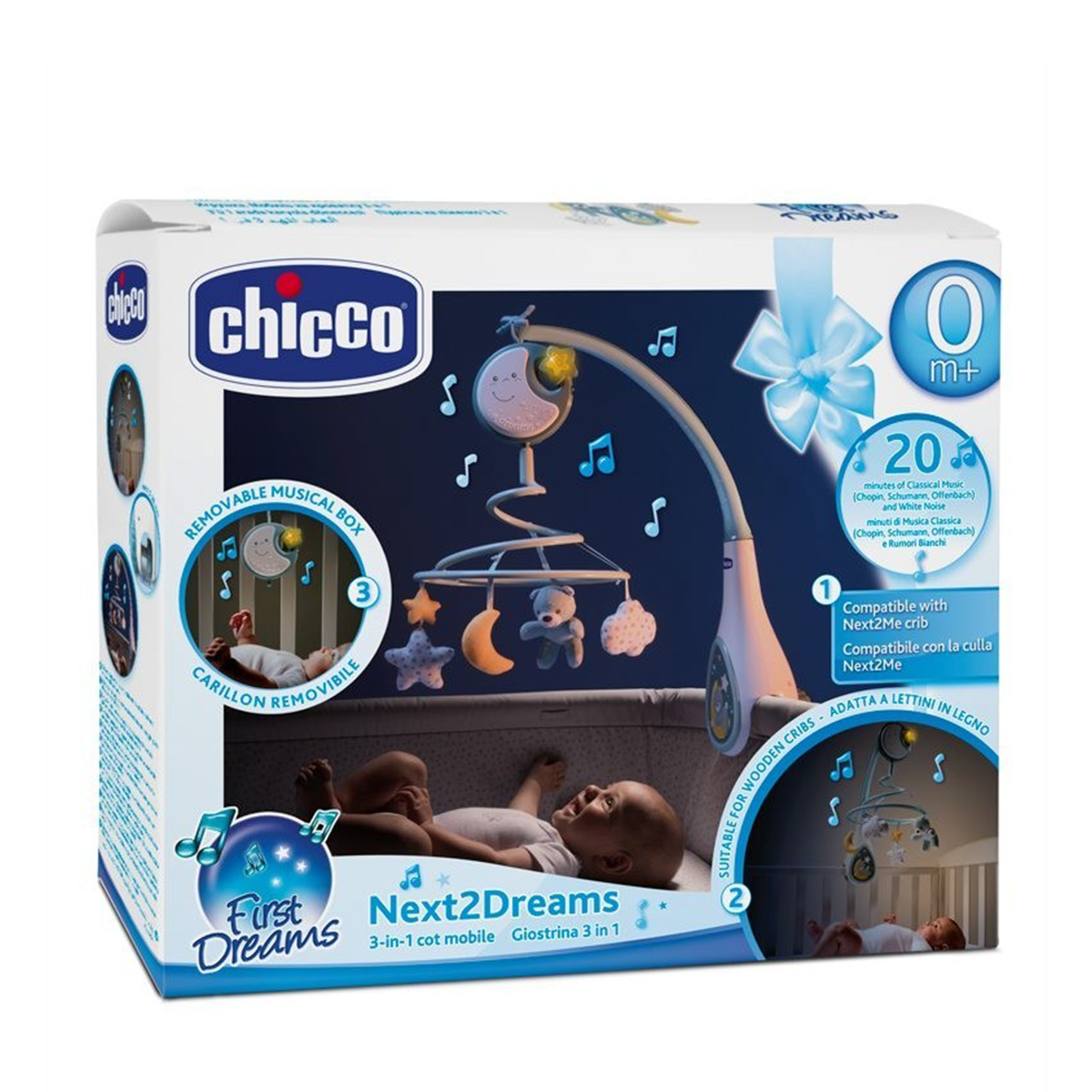 Đồ chơi gắn cũi Chicco Next2Dreams