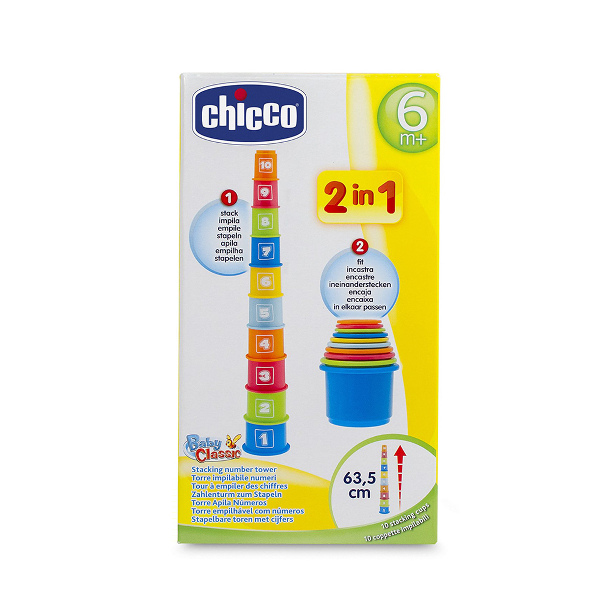 Bộ xếp hộp 2in1 tập đếm Chicco