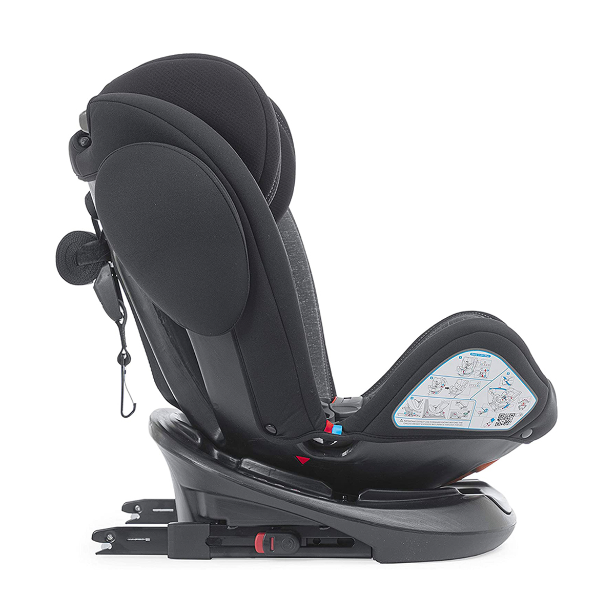 Ghế ngồi ô tô Chicco Unico Plus Isofix 0-12Y xoay 360˚ Đen Shadow