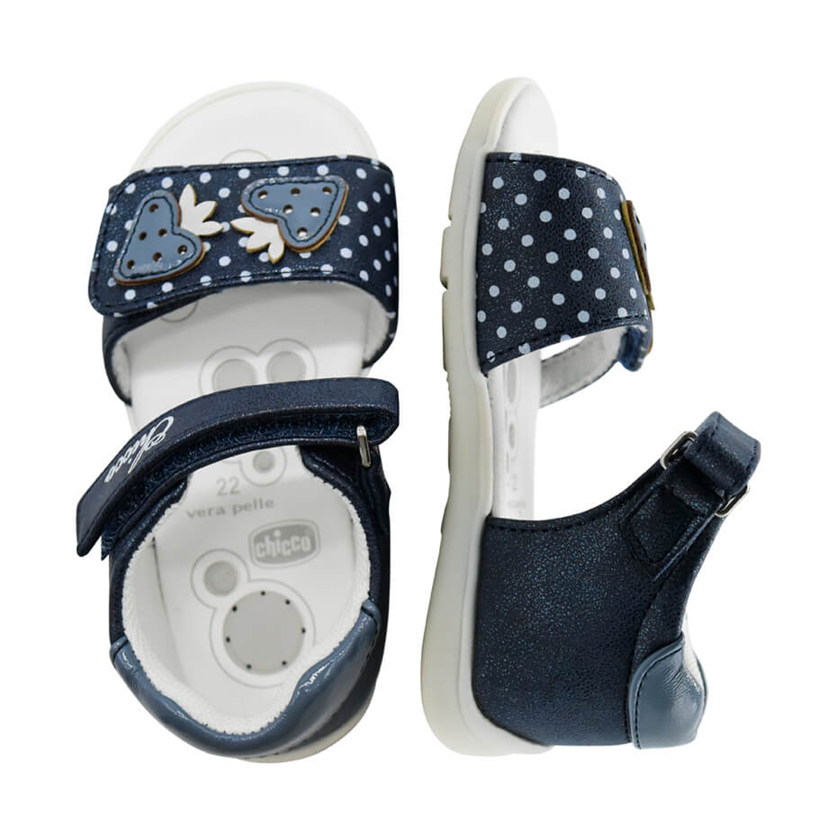 Sandal mát-xa chân cho bé dâu navy - Chicco