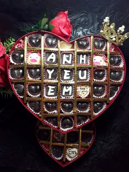 Hộp Socola Valentine Tp Mỹ Tho - Quà Tặng 14/2. Giao Miển Phí tận Nơi