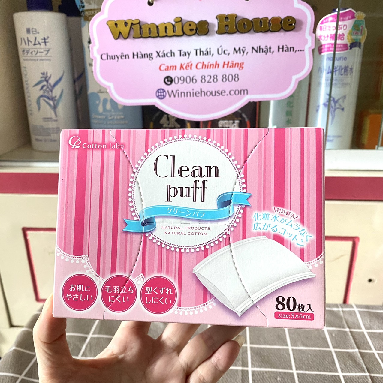 Bông Tẩy Trang Clean Puff 80M