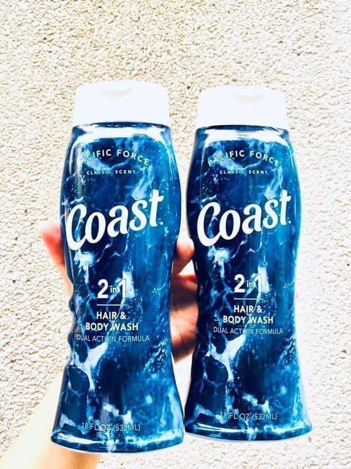 Sữa Tắm Gội Coast Hair And Body Wash 532ml