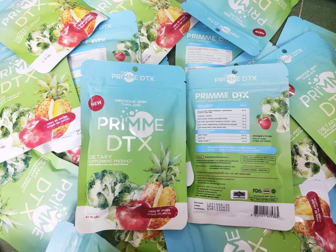 Viên Uống Detox Khử Mỡ Giảm Cân Thải Độc Primme DTX