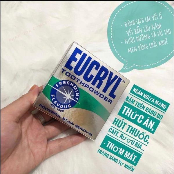 Bột Đánh Răng Tẩy Trắng Eucryl Toothpowder 50g